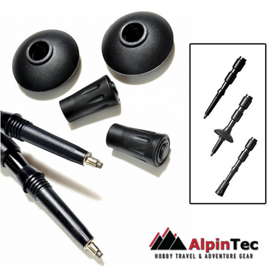 ALPINTEC ΜΠΑΤΟΝ ΠΕΖΟΠΟΡΙΑΣ BLACK A6BL