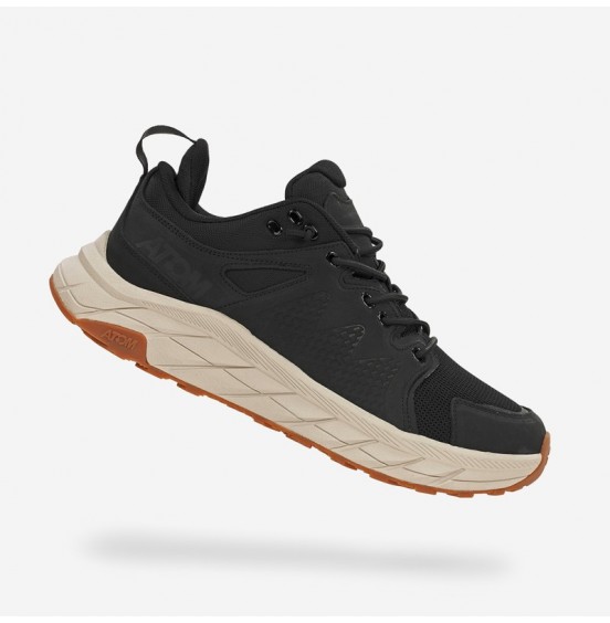 ATOM ΑΝΔΡΙΚΑ ΔΕΡΜΑΤΙΝΑ ΠΑΠΟΥΤΣΙΑ AT168 URBAN PRO BLACK