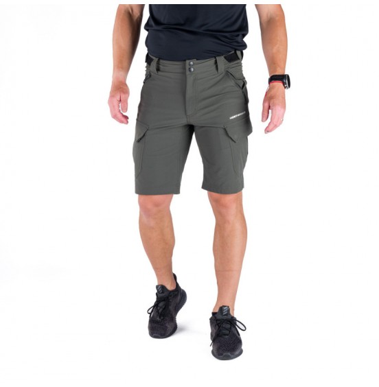 NORTHFINDER ANTHON BE-3508OR-300 MENS CARGO SHORS DARK GREEN