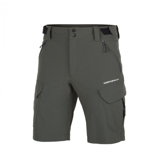 NORTHFINDER ANTHON BE-3508OR-300 MENS CARGO SHORS DARK GREEN