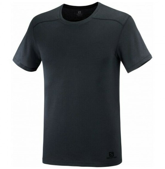 SALOMON PO ESSENTIAL SOLID TEE BLACK (C1716400)