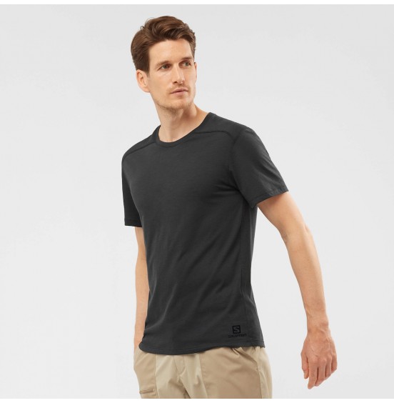 SALOMON PO ESSENTIAL SOLID TEE BLACK (C1716400)