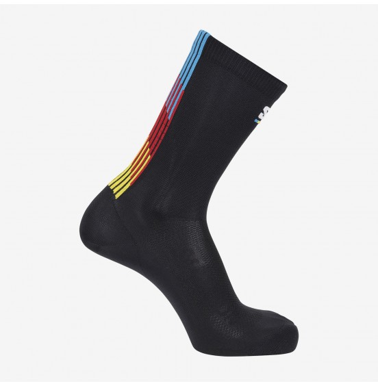 SALOMON ΚΑΛΤΣΕΣ RUN PULSE RACE FLAG CREW C26252 BLACK