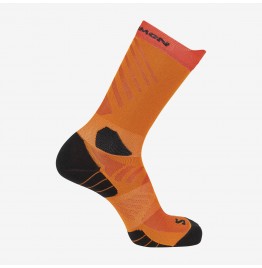 SALOMON ΚΑΛΤΣΕΣ RUN AERO CREW C26267 RED ORANGE