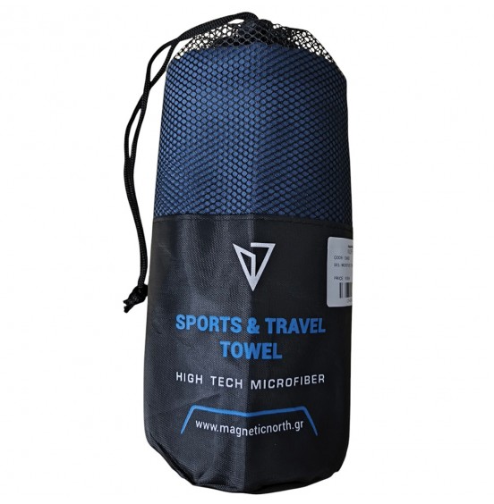 MAGNETIC NORTH ΠΕΤΣΕΤΑ MICROFIBER TOWEL 160cm X 90cm C54002-blue NAVY BLUE