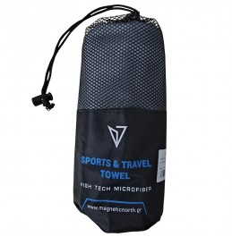 MAGNETIC NORTH ΠΕΤΣΕΤΑ MICROFIBER TOWEL 160cm X 90cm C54002-grey PENCIL GREY