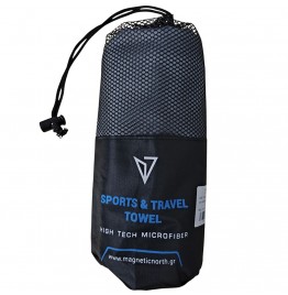 MAGNETIC NORTH ΠΕΤΣΕΤΑ MICROFIBER TOWEL 160cm X 90cm C54002-grey PENCIL GREY