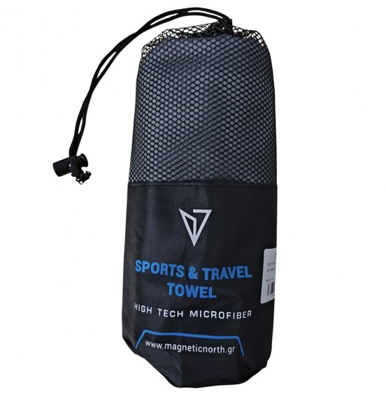 MAGNETIC NORTH ΠΕΤΣΕΤΑ MICROFIBER TOWEL 160cm X 90cm C54002-grey PENCIL GREY
