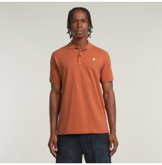 G-STAR ΑΝΔΡΙΚΟ POLO DUNDA OVERDYED SLIM POLO D11595-D756-H034 ETRUSCAN RED
