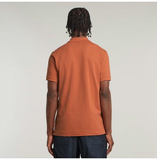 G-STAR ΑΝΔΡΙΚΟ POLO DUNDA OVERDYED SLIM POLO D11595-D756-H034 ETRUSCAN RED