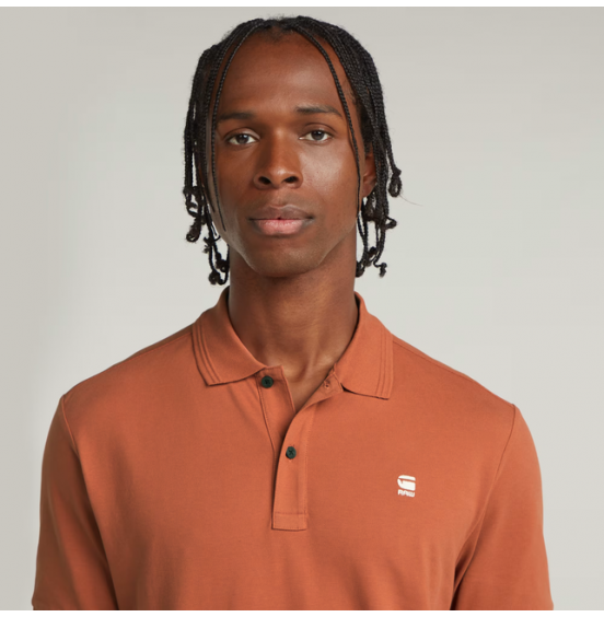 G-STAR ΑΝΔΡΙΚΟ POLO DUNDA OVERDYED SLIM POLO D11595-D756-H034 ETRUSCAN RED
