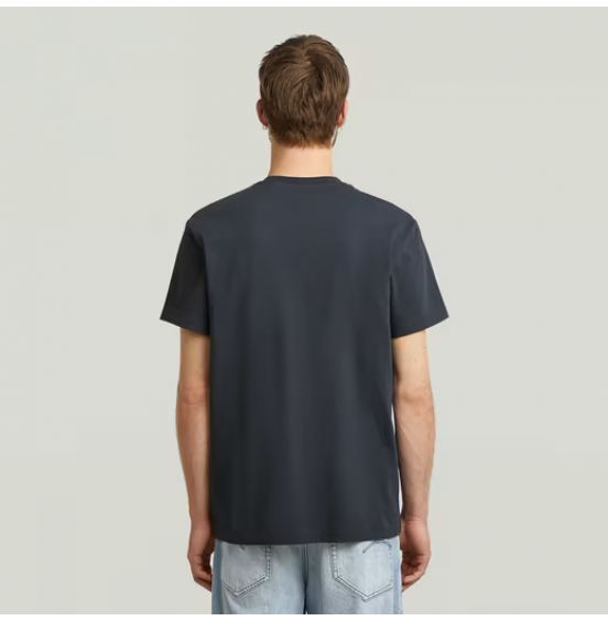 G-STAR ΑΝΔΡΙΚΟ ΚΟΝΤΟΜΑΝΙΚΟ FELT LOGO T-SHIRT D26840-C336-H392 INDIA INK