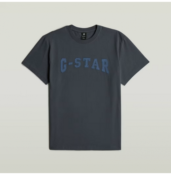 G-STAR ΑΝΔΡΙΚΟ ΚΟΝΤΟΜΑΝΙΚΟ FELT LOGO T-SHIRT D26840-C336-H392 INDIA INK