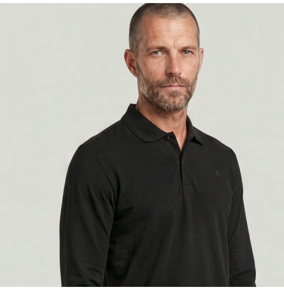 G-STAR ΑΝΔΡΙΚΟ POLO DUNDA SLIM LONGSLEEVE POLO D27683-5864-6484 BLACK