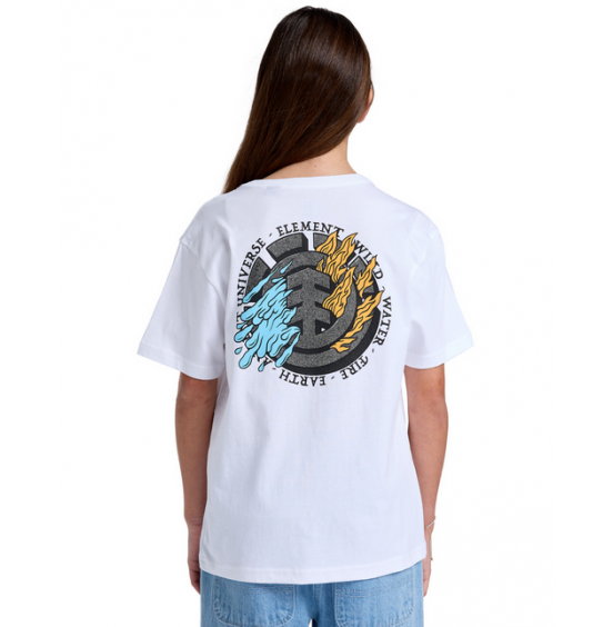 ELEMENT ΠΑΙΔΙΚΟ T-SHIRT FIREWATER ELBZT00237-WBB0 WHITE