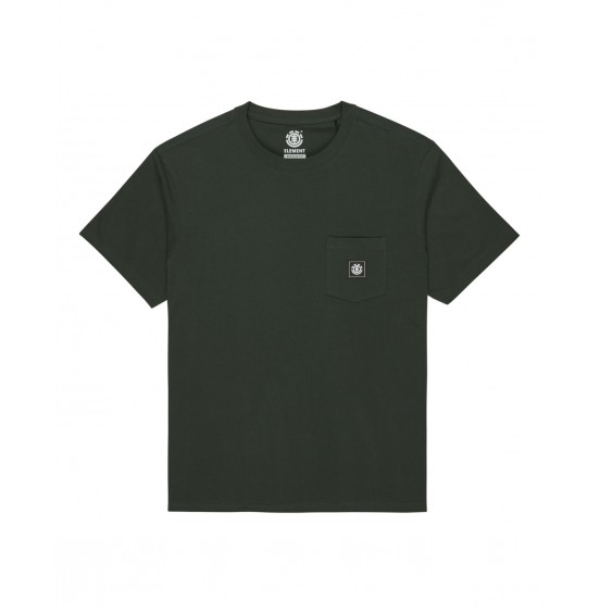 ELEMENT ICON LABEL POCKET ELYKT00175-KSW0 ΑΝΔΡΙΚΟ T-SHIRT DEEP FOREST