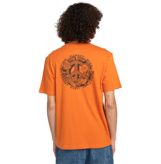 ELEMENT ANCIENT UNIVERSE ELYZT00498-NKT0 ΑΝΔΡΙΚΟ T-SHIRT CORAL GOLD