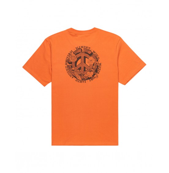 ELEMENT ANCIENT UNIVERSE ELYZT00498-NKT0 ΑΝΔΡΙΚΟ T-SHIRT CORAL GOLD