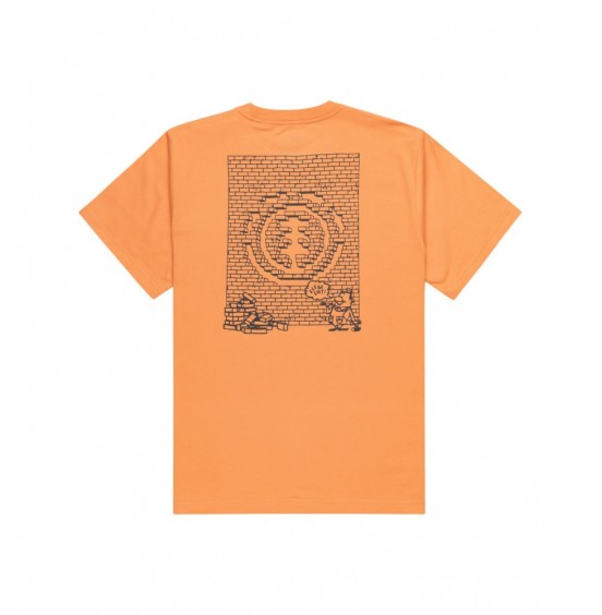 ELEMENT JOB DONE ELYZT00506-NKT0 ΑΝΔΡΙΚΟ T-SHIRT CORAL GOLD