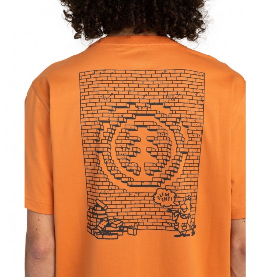 ELEMENT JOB DONE ELYZT00506-NKT0 ΑΝΔΡΙΚΟ T-SHIRT CORAL GOLD