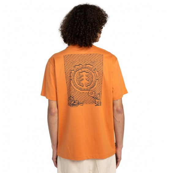 ELEMENT JOB DONE ELYZT00506-NKT0 ΑΝΔΡΙΚΟ T-SHIRT CORAL GOLD