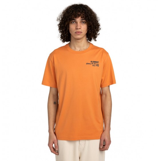 ELEMENT JOB DONE ELYZT00506-NKT0 ΑΝΔΡΙΚΟ T-SHIRT CORAL GOLD