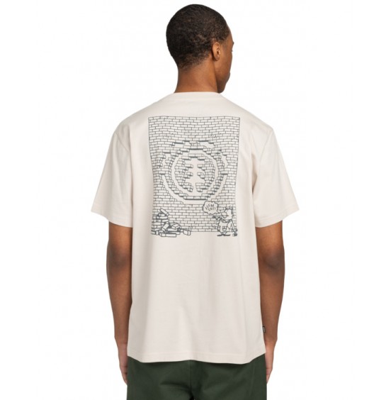 ELEMENT JOB DONE ELYZT00506-TEG0 ΑΝΔΡΙΚΟ T-SHIRT OAT MILK