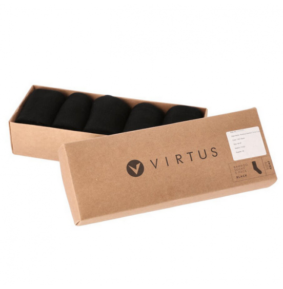 VIRTUS ΚΑΛΤΣΕΣ BAMBOO ROCKTOW (5 τεμάχια) EV223303-1001 BLACK