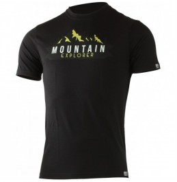 LASTING EXPLORER 9090 WOOLEN T-SHIRT-ΜΑΥΡΟ