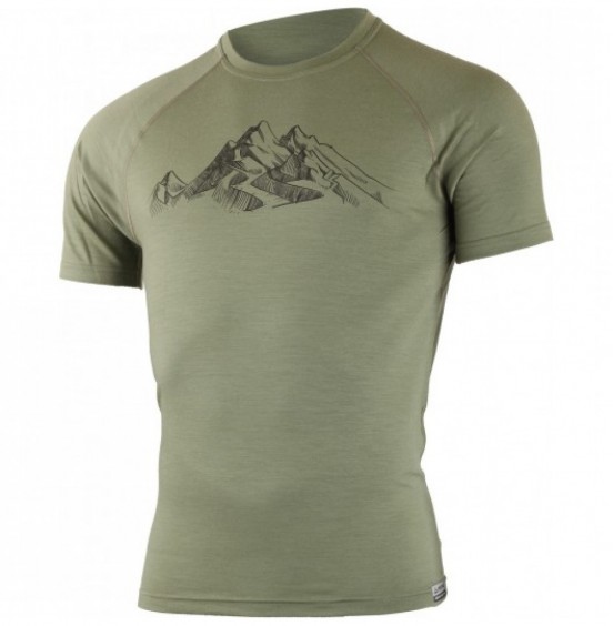 LASTING HILL 6666L WOOLEN T-SHIRT-ΧΑΚΙ