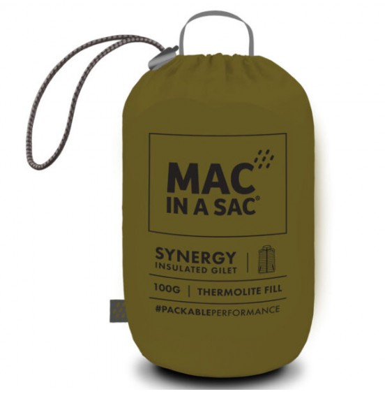 MAC IN A SAC SYNERGY INSULATED GILET THERMOLITE GREEN