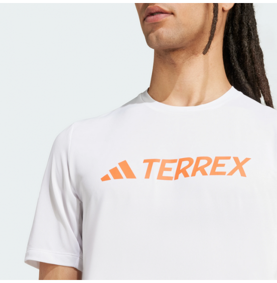 ADIDAS TERREX ΑΝΔΡΙΚΟ ΤΕΧΝΙΚΟ T-SHIRT LOGO TECK JI9235 WHITE