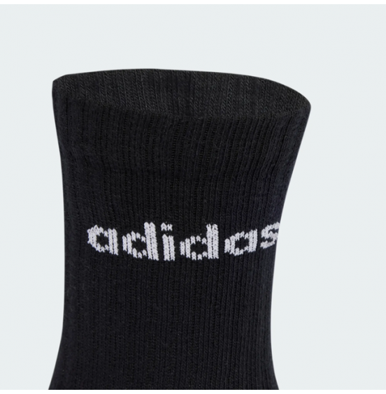 ADIDAS ΚΑΛΤΣΕΣ ΜΕΣΑΙΟΥ ΥΨΟΥΣ LINEAR CREW SOCKS  6pack JL6094 BLACK