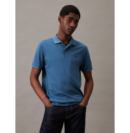 CALVIN KLEIN ΑΝΔΡΙΚΟ POLO SMOOTH COTTON SLIM K10K111657-C41 DELTA BLUE