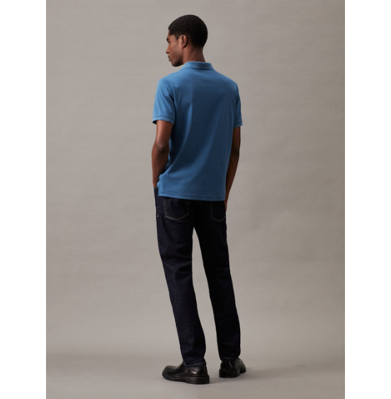 CALVIN KLEIN ΑΝΔΡΙΚΟ POLO SMOOTH COTTON SLIM K10K111657-C41 DELTA BLUE
