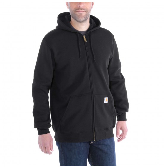 CARHARTT ΑΝΔΡΙΚΗ ΖΑΚΕΤΑ LOOSE FIT MIDWEIGHT FULL ZIP SWEATSHIRT K122-BLK BLACK