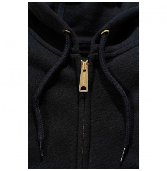 CARHARTT ΑΝΔΡΙΚΗ ΖΑΚΕΤΑ LOOSE FIT MIDWEIGHT FULL ZIP SWEATSHIRT K122-BLK BLACK
