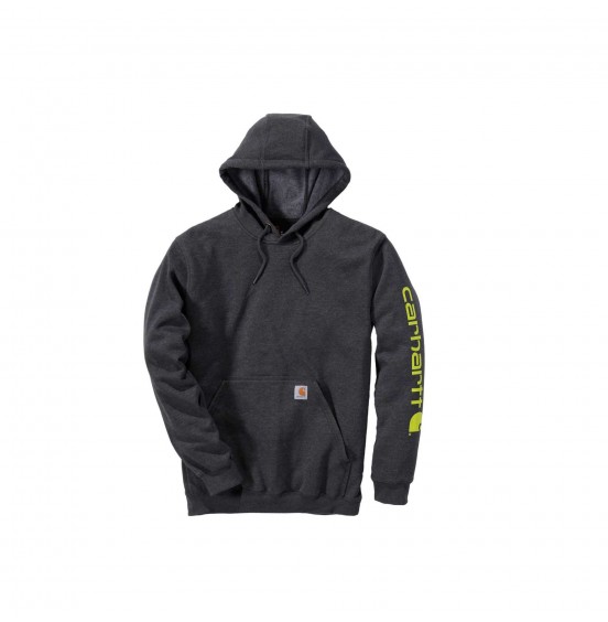 CARHARTT ΑΝΔΡΙΚΟ ΦΟΥΤΕΡ LOOSE FIT MIDWEIGHT LOGO SLEEVE GRAPHIC SWEATSHIRT K288-026 CARBON HEATHER