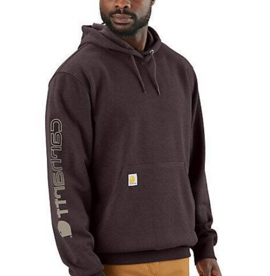 CARHARTT ΑΝΔΡΙΚΟ ΦΟΥΤΕΡ LOOSE FIT MIDWEIGHT LOGO SLEEVE GRAPHIC SWEATSHIRT K288-BB3 DARK SEPIA