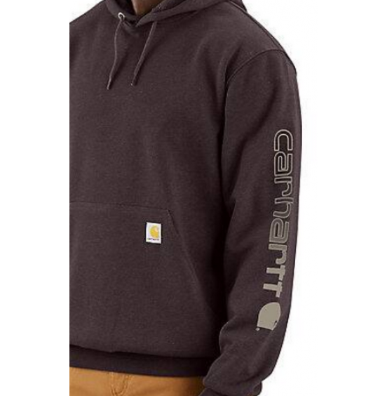 CARHARTT ΑΝΔΡΙΚΟ ΦΟΥΤΕΡ LOOSE FIT MIDWEIGHT LOGO SLEEVE GRAPHIC SWEATSHIRT K288-BB3 DARK SEPIA