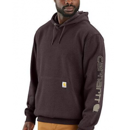 CARHARTT ΑΝΔΡΙΚΟ ΦΟΥΤΕΡ LOOSE FIT MIDWEIGHT LOGO SLEEVE GRAPHIC SWEATSHIRT K288-BB3 DARK SEPIA