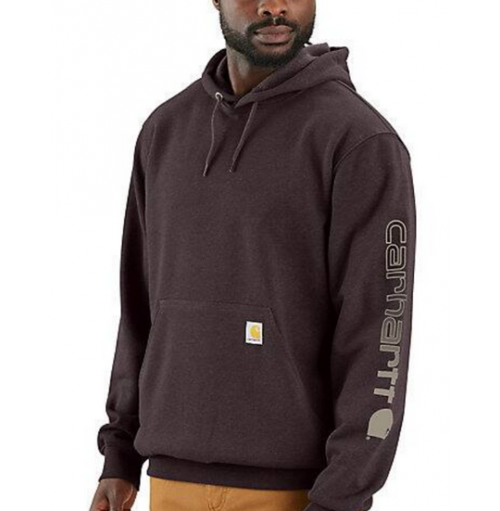 CARHARTT ΑΝΔΡΙΚΟ ΦΟΥΤΕΡ LOOSE FIT MIDWEIGHT LOGO SLEEVE GRAPHIC SWEATSHIRT K288-BB3 DARK SEPIA