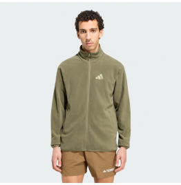 ADIDAS TERREX ΑΝΔΡΙΚΗ ΖΑΚΕΤΑ FLEECE MOUNTAIN ESSENTIALS FULL ZIP KY9785 GREEN 