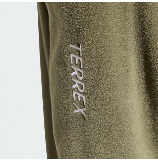 ADIDAS TERREX ΑΝΔΡΙΚΗ ΖΑΚΕΤΑ FLEECE MOUNTAIN ESSENTIALS FULL ZIP KY9785 GREEN 
