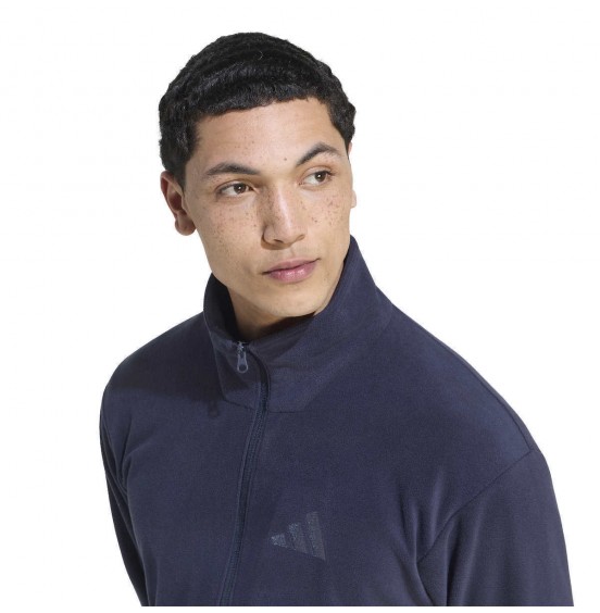 ADIDAS TERREX ΑΝΔΡΙΚΗ ΖΑΚΕΤΑ FLEECE MOUNTAIN ESSENTIALS FULL ZIP KY9787 DARK BLUE