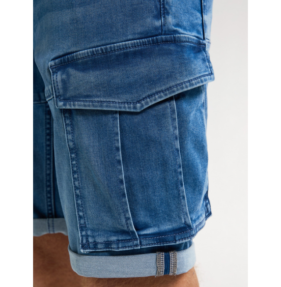 PETROL INDUSTRIES ΑΝΔΡΙΚΗ CARGO ΤΖΙΝ ΒΕΡΜΟΥΔΑ M-1050-SHO007-5707 DENIM