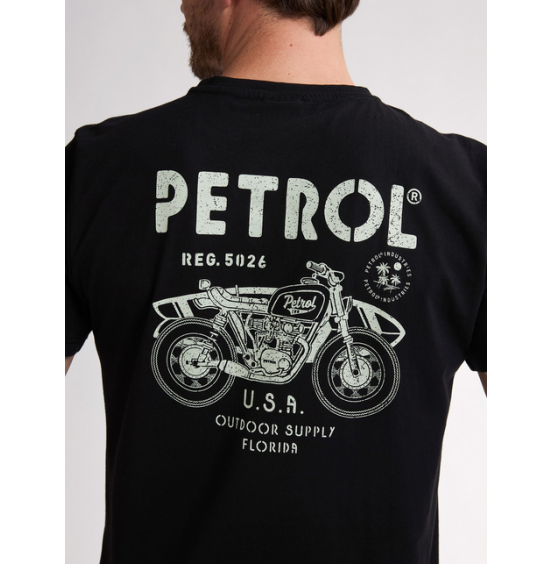PETROL INDUSTRIES ΑΝΔΡΙΚΟ T-SHIRT M-1050-TSR125-9999 BLACK