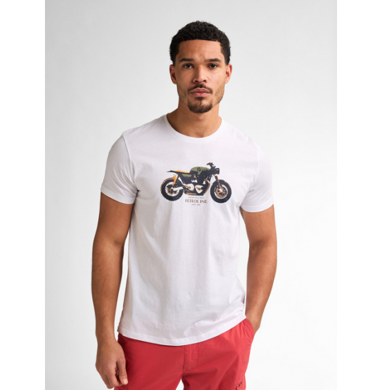 PETROL INDUSTRIES ΑΝΔΡΙΚΟ T-SHIRT M-1050-TSR671-0000 WHITE