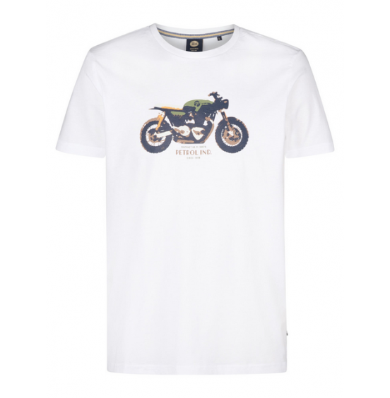 PETROL INDUSTRIES ΑΝΔΡΙΚΟ T-SHIRT M-1050-TSR671-0000 WHITE