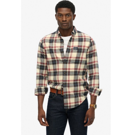 SUPERDRY ΑΝΔΡΙΚΟ ΠΟΥΚΑΜΙΣΟ LUMBERJACK SHIRT M4011047A-G7R PEYTON CHECK WHITE